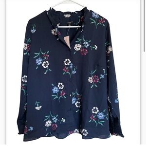 Ann Taylor Floral Button Down